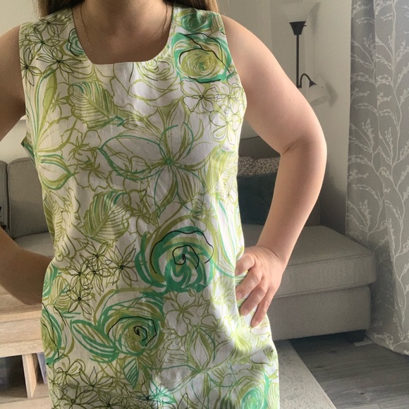 Vintage Shift Dress Hawaiian Floral Print - Picture 4 of 4